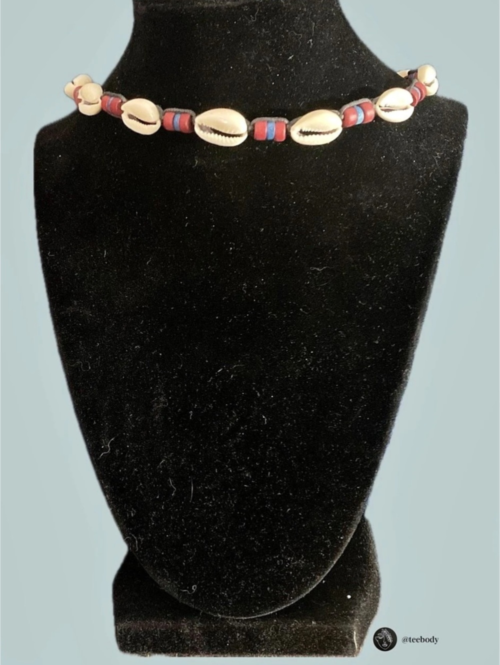VTG Cruz Accessories Earth Elements Cowrie Shell Choker Necklace NWT NOS 17"